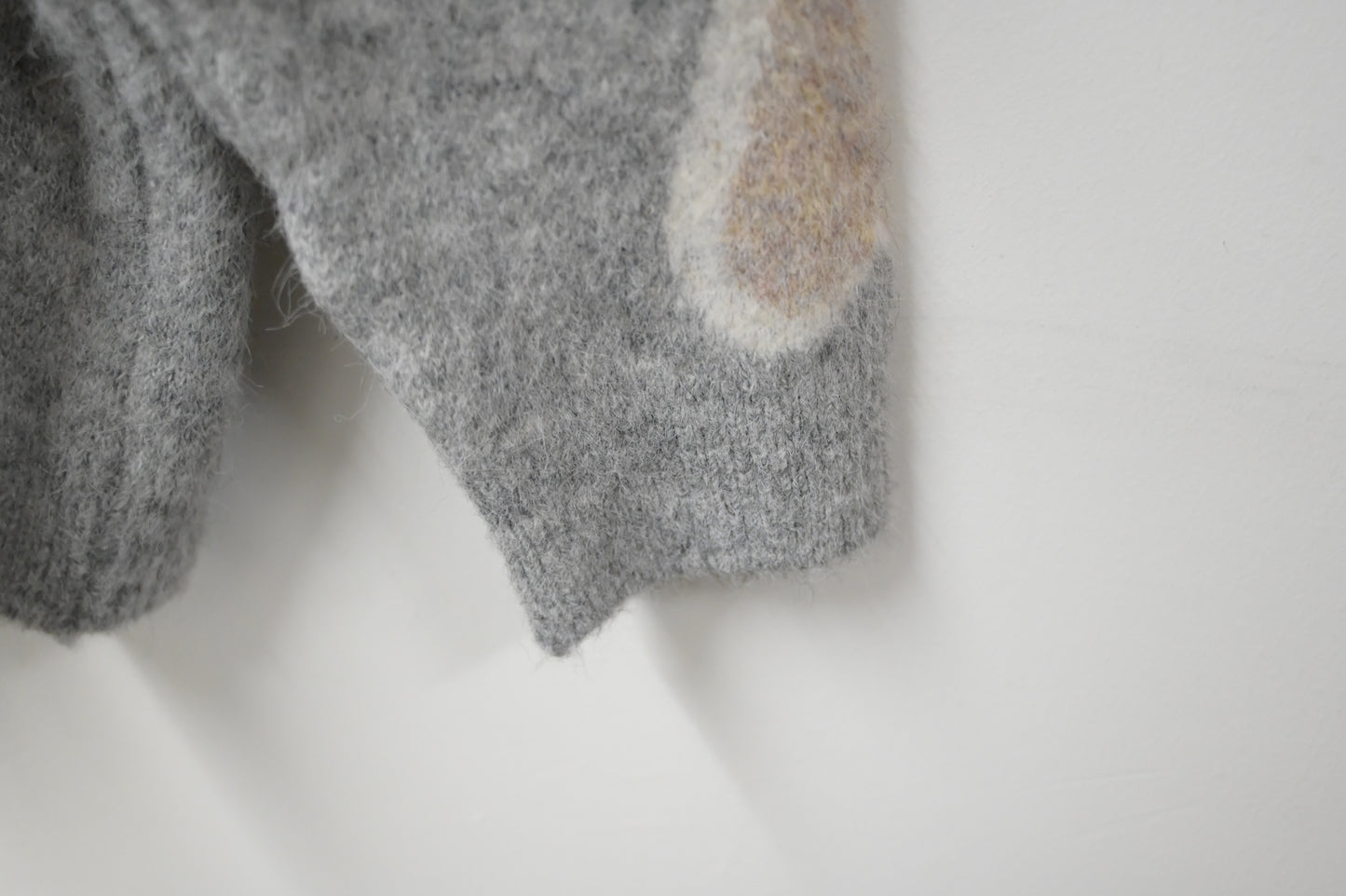 秋冬・撞色心心柔軟帶帽毛衣 2色入1W60112