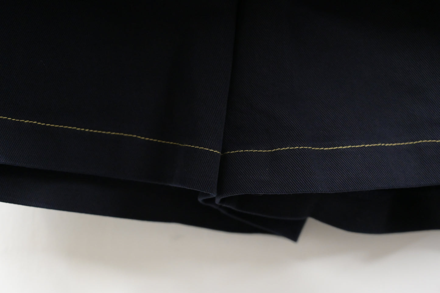 秋冬・側拼布明線扯布假裙褲 2色入 1W00115