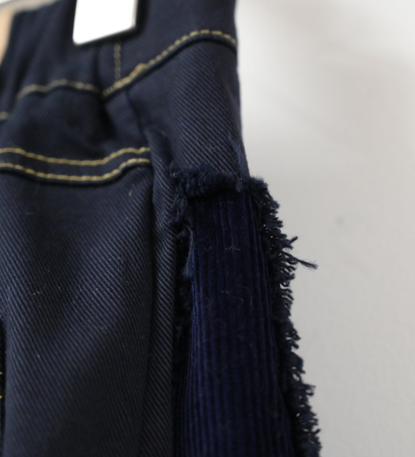 秋冬・側拼布明線扯布假裙褲 2色入 1W00115