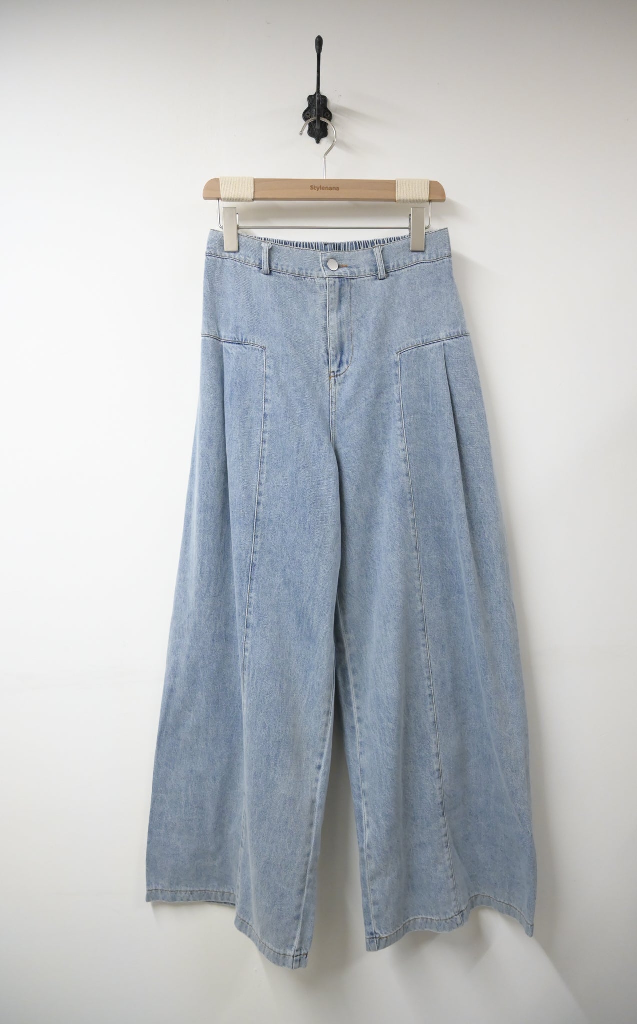 秋冬・闊腳洗水薄牛仔褲 1W70116