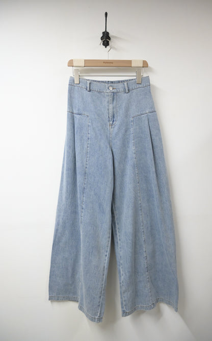 秋冬・闊腳洗水薄牛仔褲 1W70116