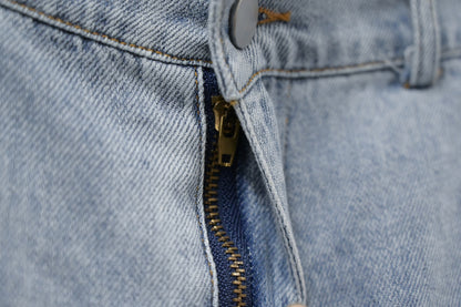 秋冬・闊腳洗水薄牛仔褲 1W70116