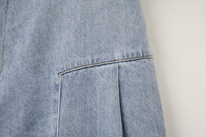 秋冬・闊腳洗水薄牛仔褲 1W70116