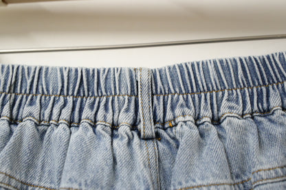 秋冬・闊腳洗水薄牛仔褲 1W70116