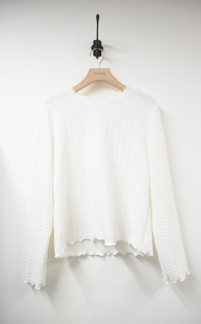 秋冬・雲朵親膚皺皺上衣 3色入 1W50118