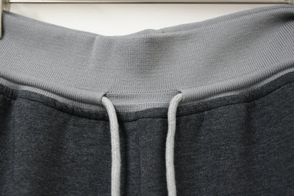 秋冬・拼色抽繩落地休閒褲 2色入 1W60122