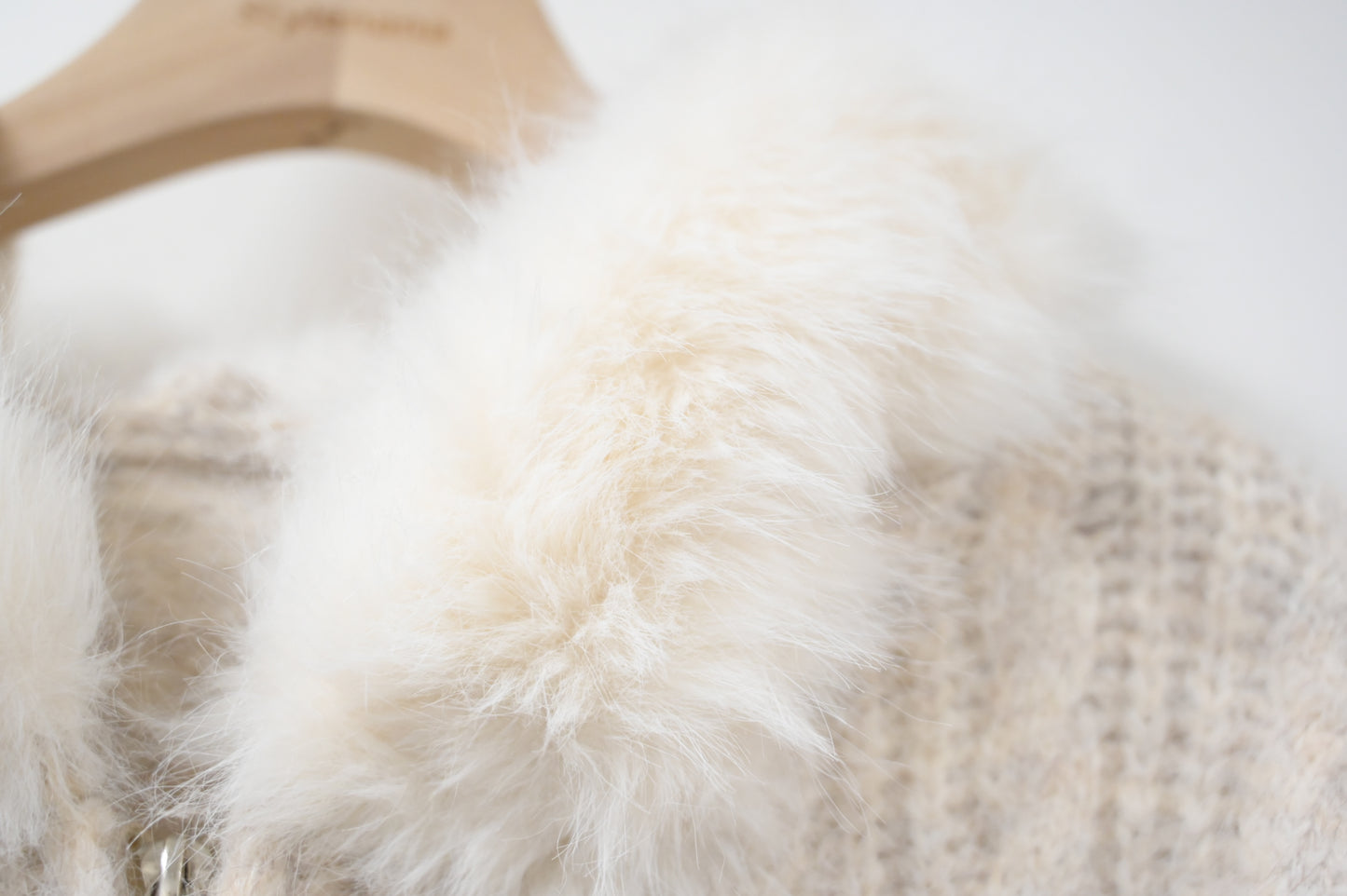 秋冬・毛毛領皮革拉鏈混色冷外套 2色入 1W60120