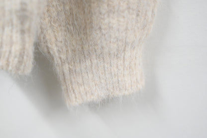 秋冬・毛毛領皮革拉鏈混色冷外套 2色入 1W60120