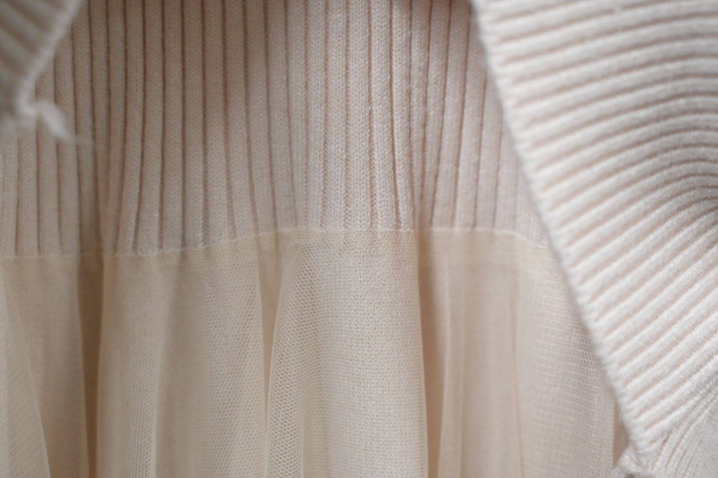 秋冬・甜美風針織紗裙兩件套連身裙 2色入 1W60123