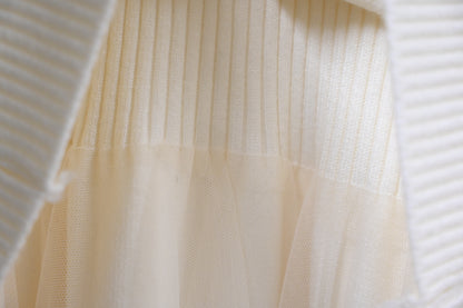 秋冬・甜美風針織紗裙兩件套連身裙 2色入 1W60123