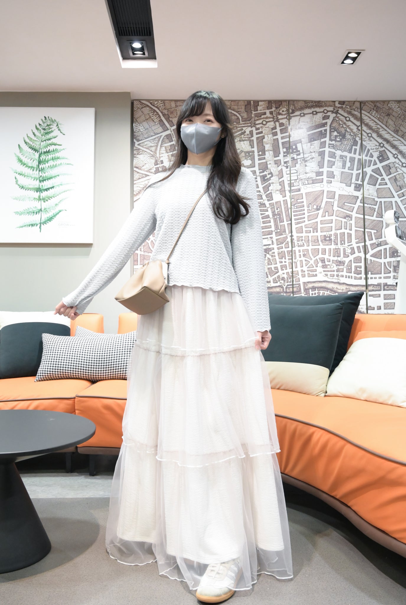 秋冬・雲朵親膚皺皺上衣 3色入 1W50118