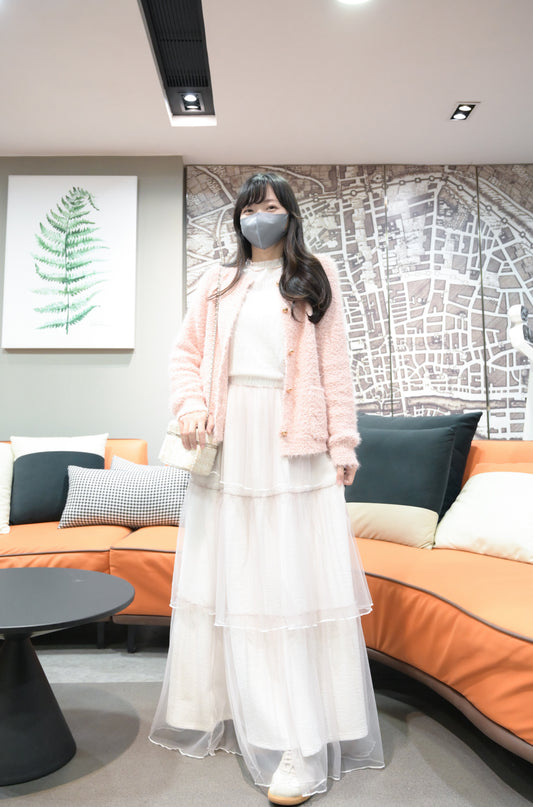 秋冬・免熨不起毛粒粒棉金鈕外套 2色入 1W60119