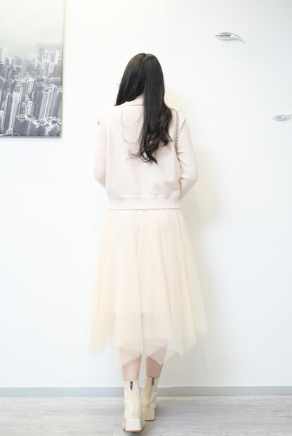 秋冬・甜美風針織紗裙兩件套連身裙 2色入 1W60123