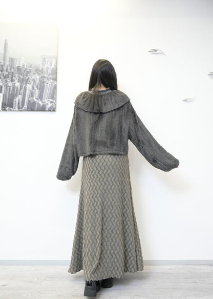 秋冬．下垂感不規則半身裙 2色入 1W10130