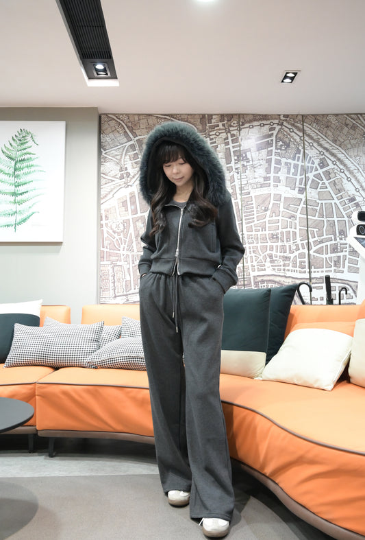 秋冬．超舒服加絨休閑套裝2色入1W60132