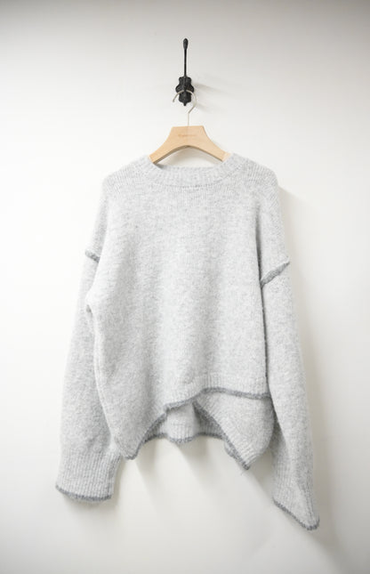 撞色邊柔軟冷衫 3色入 1W61120