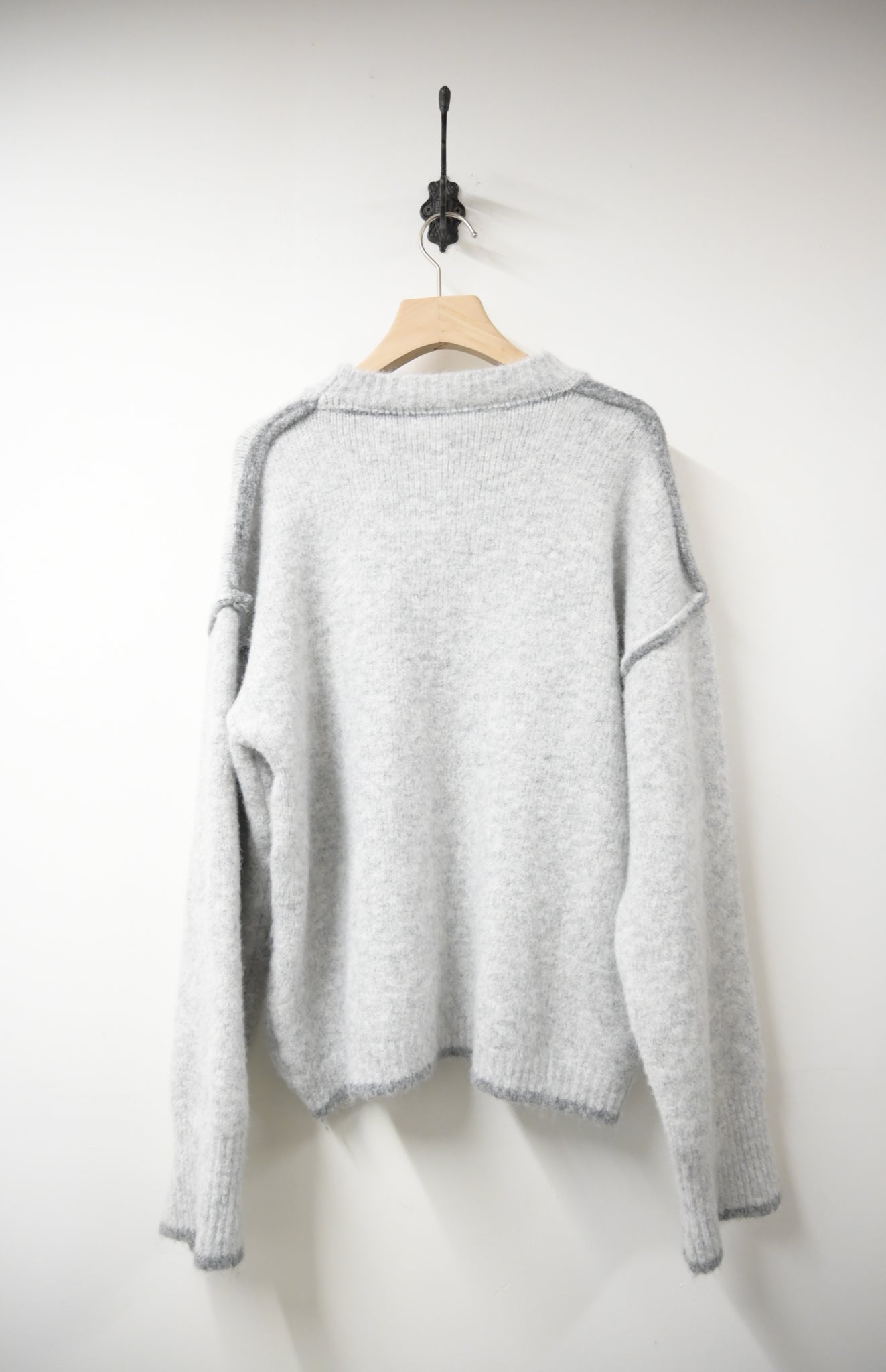 撞色邊柔軟冷衫 3色入 1W61120