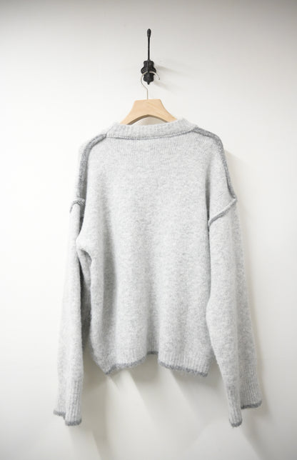 撞色邊柔軟冷衫 3色入 1W61120