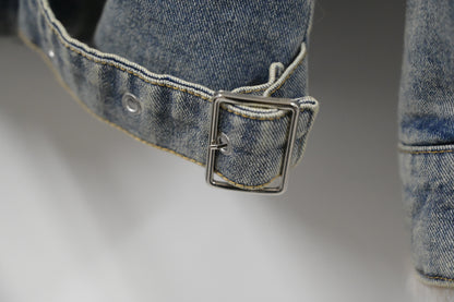 秋冬．超舒服毛毛洗水牛仔褸 2色入 1W60131