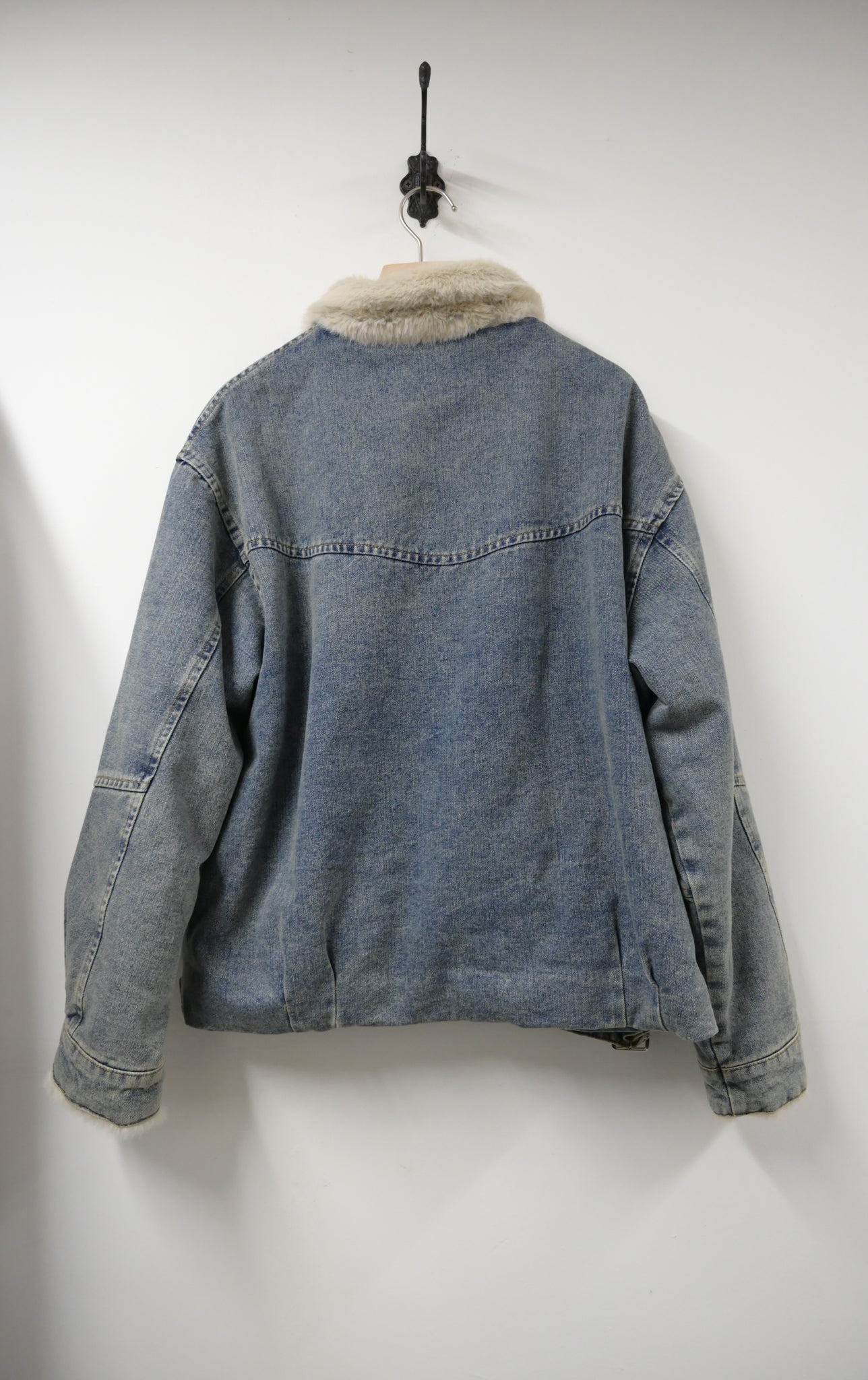 秋冬．超舒服毛毛洗水牛仔褸 2色入 1W60131