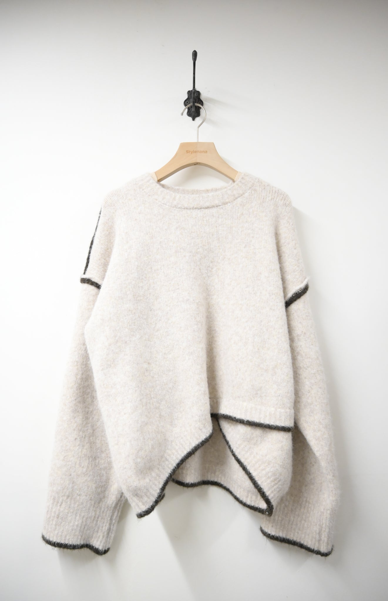 撞色邊柔軟冷衫 3色入 1W61120