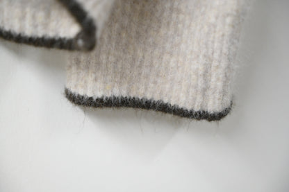 撞色邊柔軟冷衫 3色入 1W61120