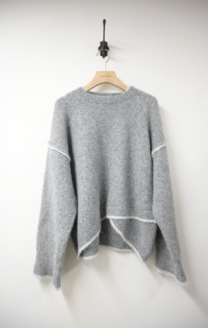 撞色邊柔軟冷衫 3色入 1W61120