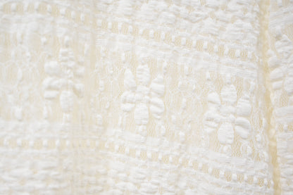 秋冬・露指袖反領彈性Lace上衣 2色入 1W10135