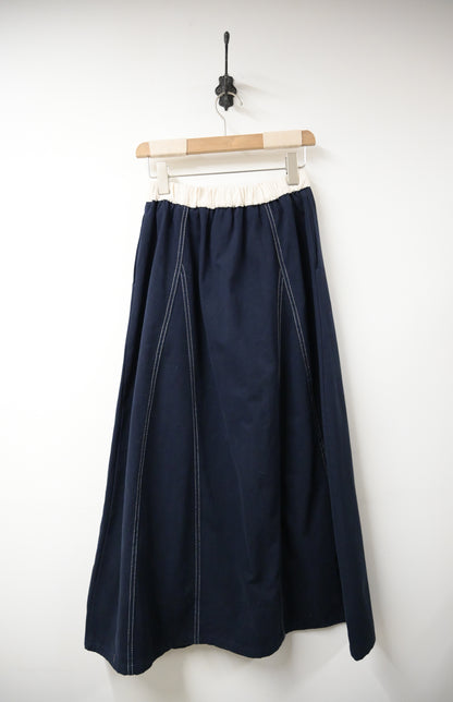春夏．明線束繩扯布半身裙 3色入 1W60141