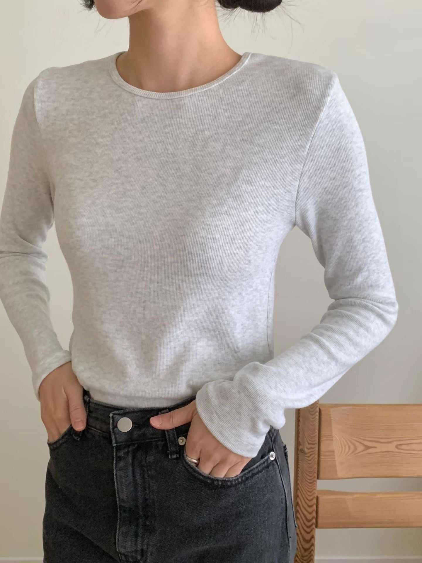 KR直送 Basic彈性上衣 6色入 1W91148