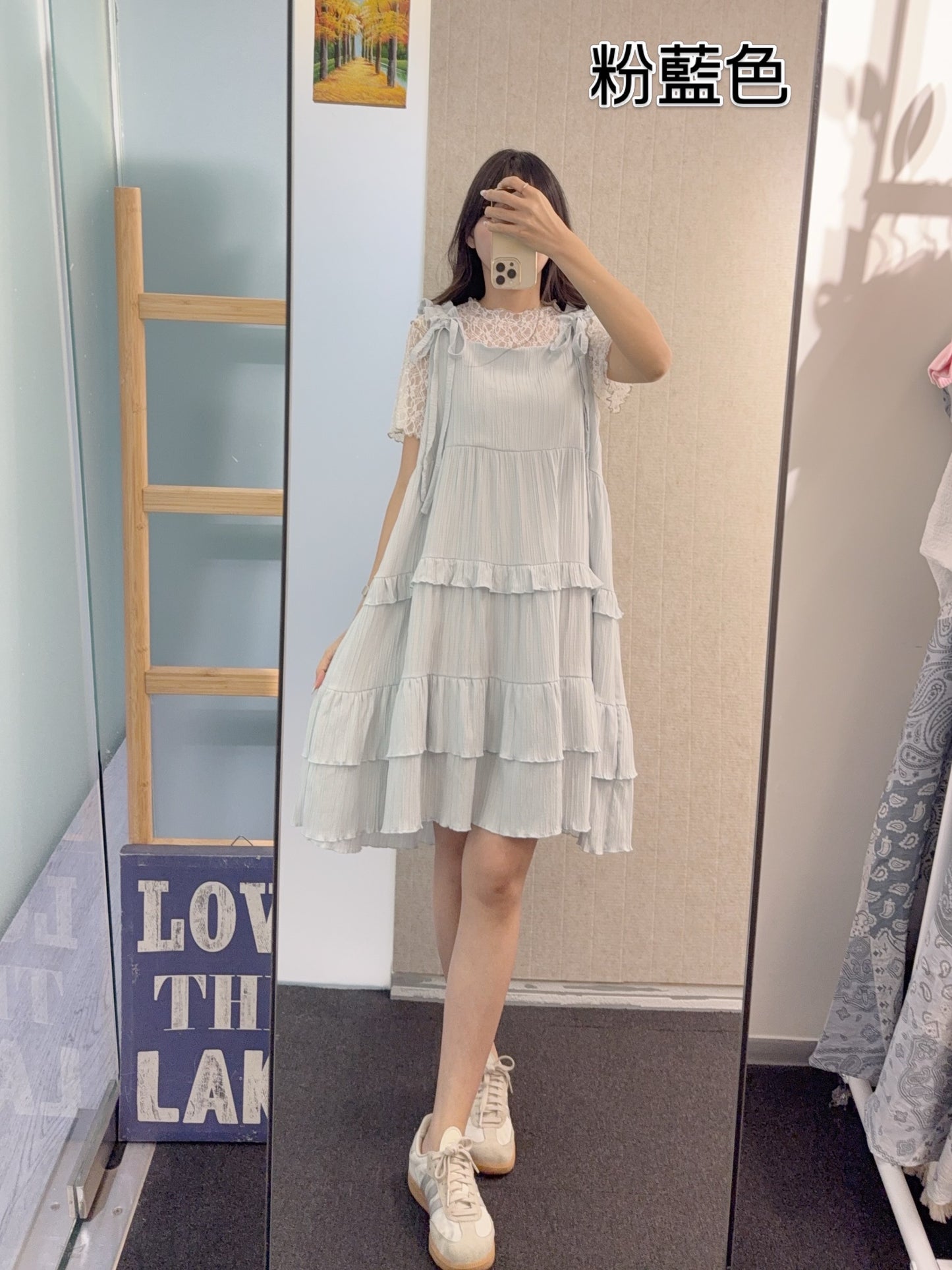 夏季・索索肩帶層層蛋糕裙 4色入1S10721