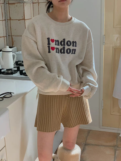 KR直送 I Love London加絨衛衣 1W91138