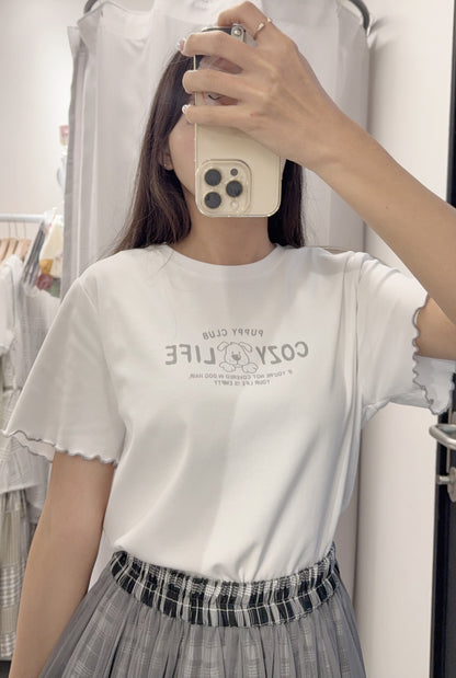 夏季・COZY LIFE 狗仔Tee 3色入 1S50638