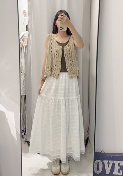夏季・勾花外套配彈性背心SET 2色入 1S60703