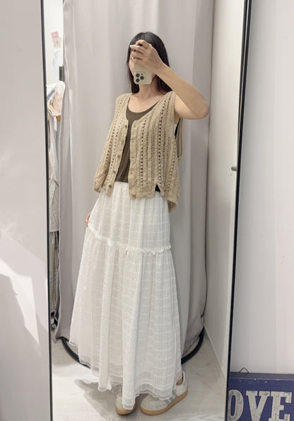 夏季・勾花外套配彈性背心SET 2色入 1S60703