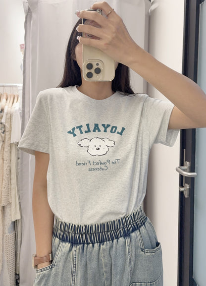 夏季・PUPPY Cotton Tee 3色入 1S50707