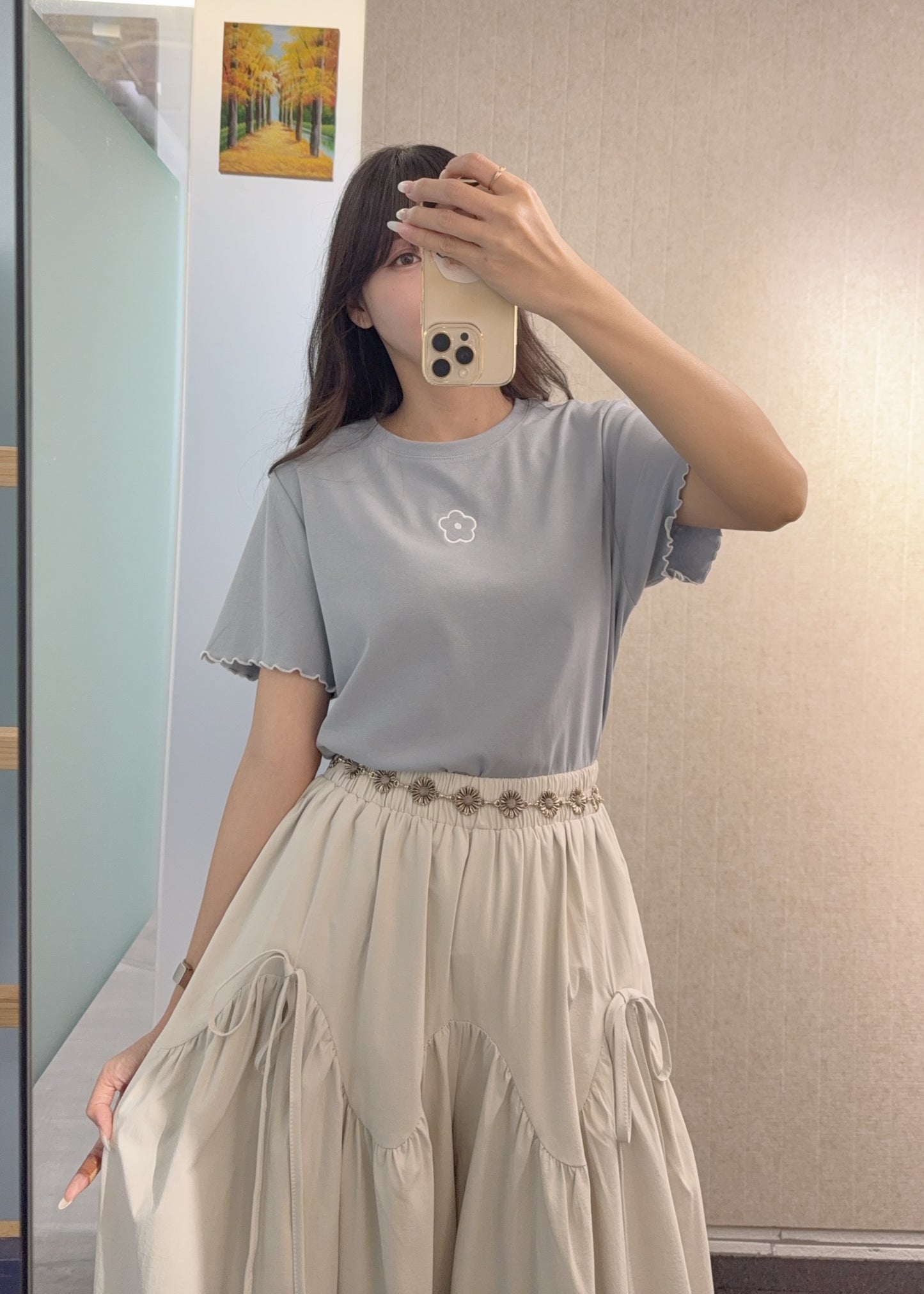 夏季・蝴蝶結泡泡長褲 2色入 1S60806