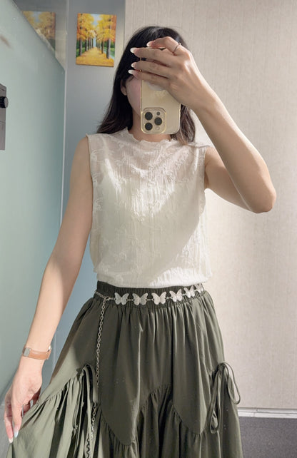 夏季・蝴蝶結泡泡長褲 2色入 1S60806