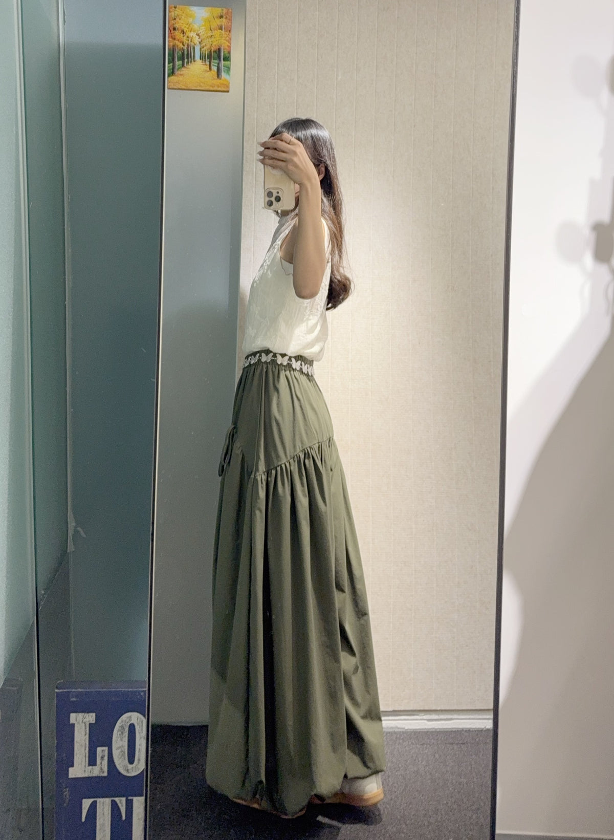 夏季・蝴蝶結泡泡長褲 2色入 1S60806