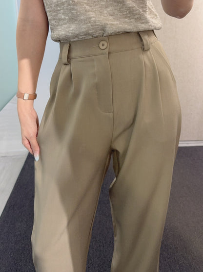 夏季・皺褶修腳西褲 2色入 1S70815