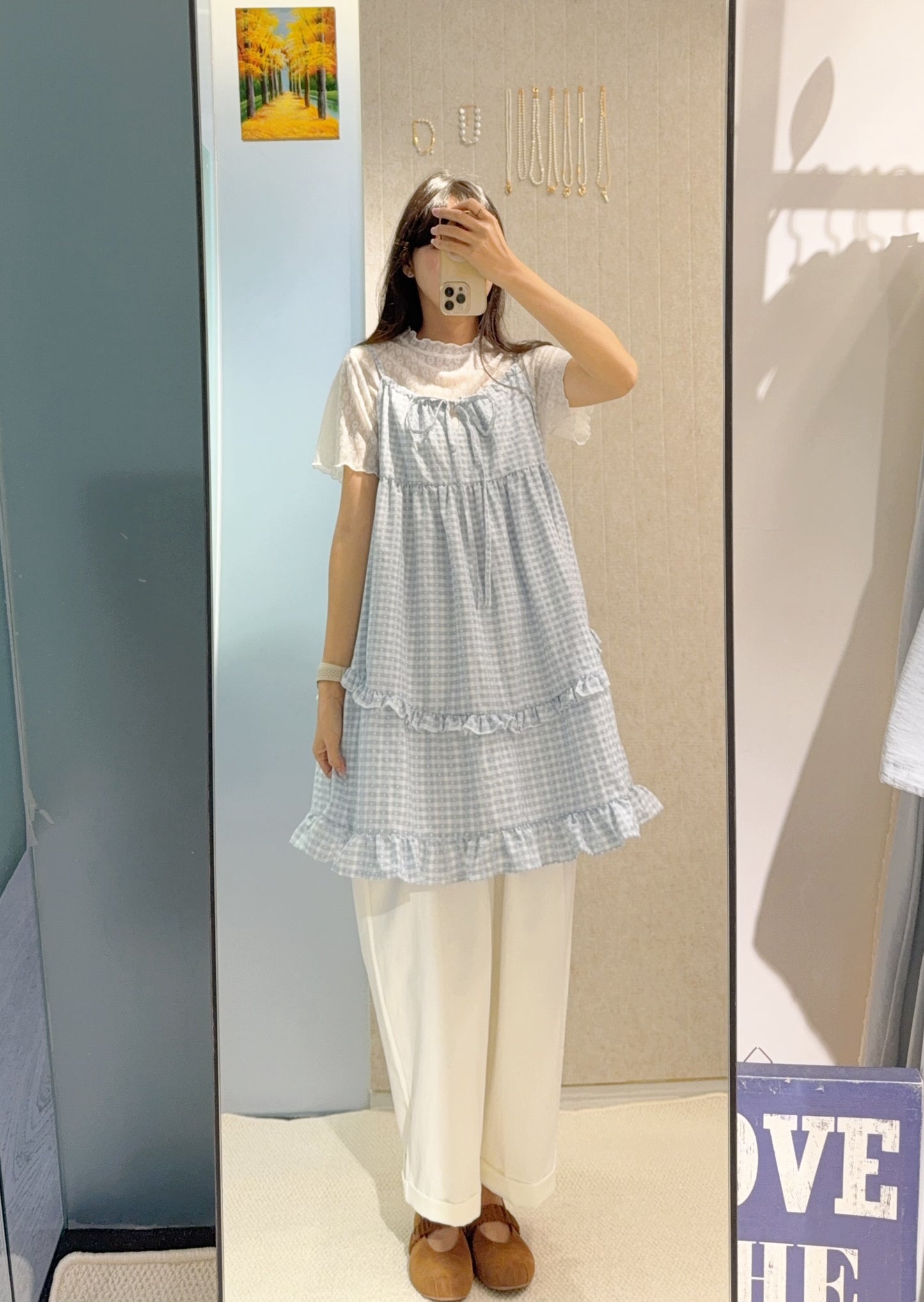 夏季・心心吊帶娃娃裙 2色入 1S10823