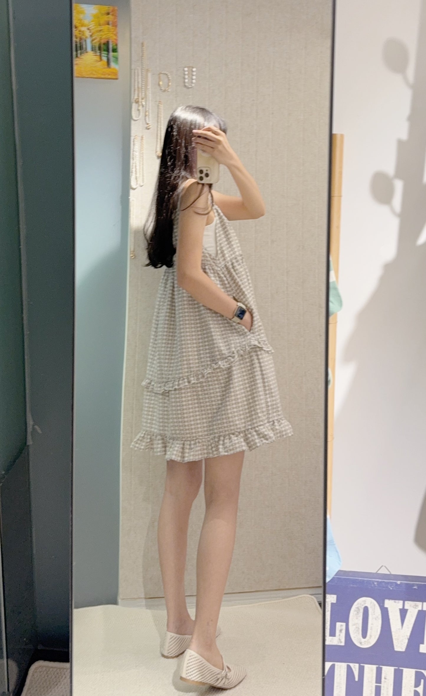 夏季・心心吊帶娃娃裙 2色入 1S10823