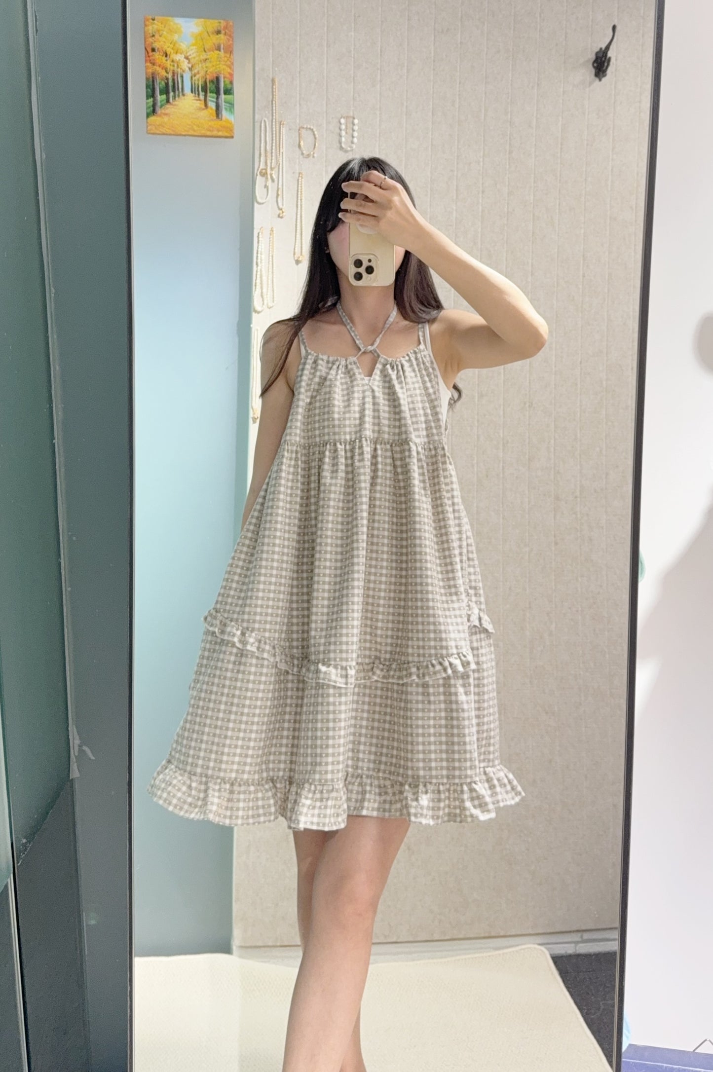 夏季・心心吊帶娃娃裙 2色入 1S10823
