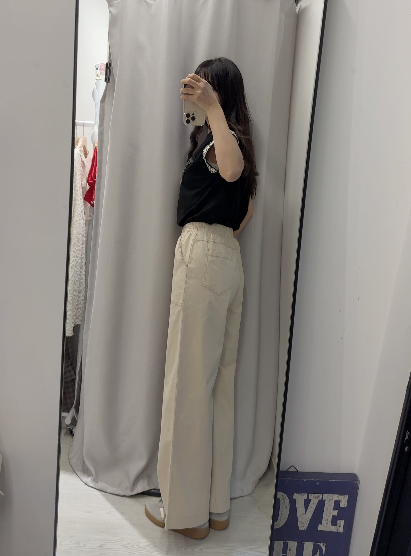 夏季・全橡筋明線直腳棉褲 3色入 1S80315