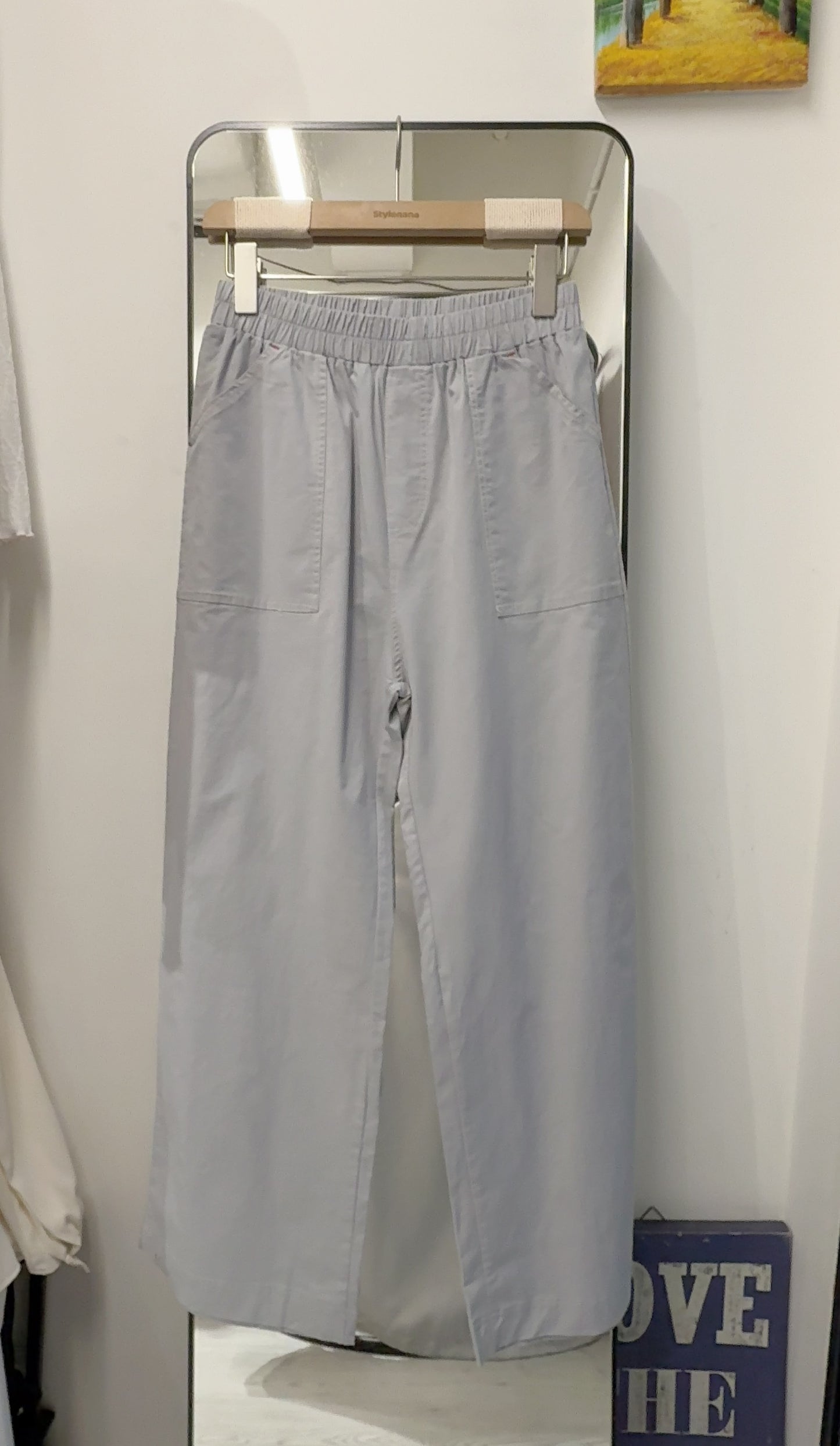 夏季・全橡筋明線直腳棉褲 3色入 1S80315