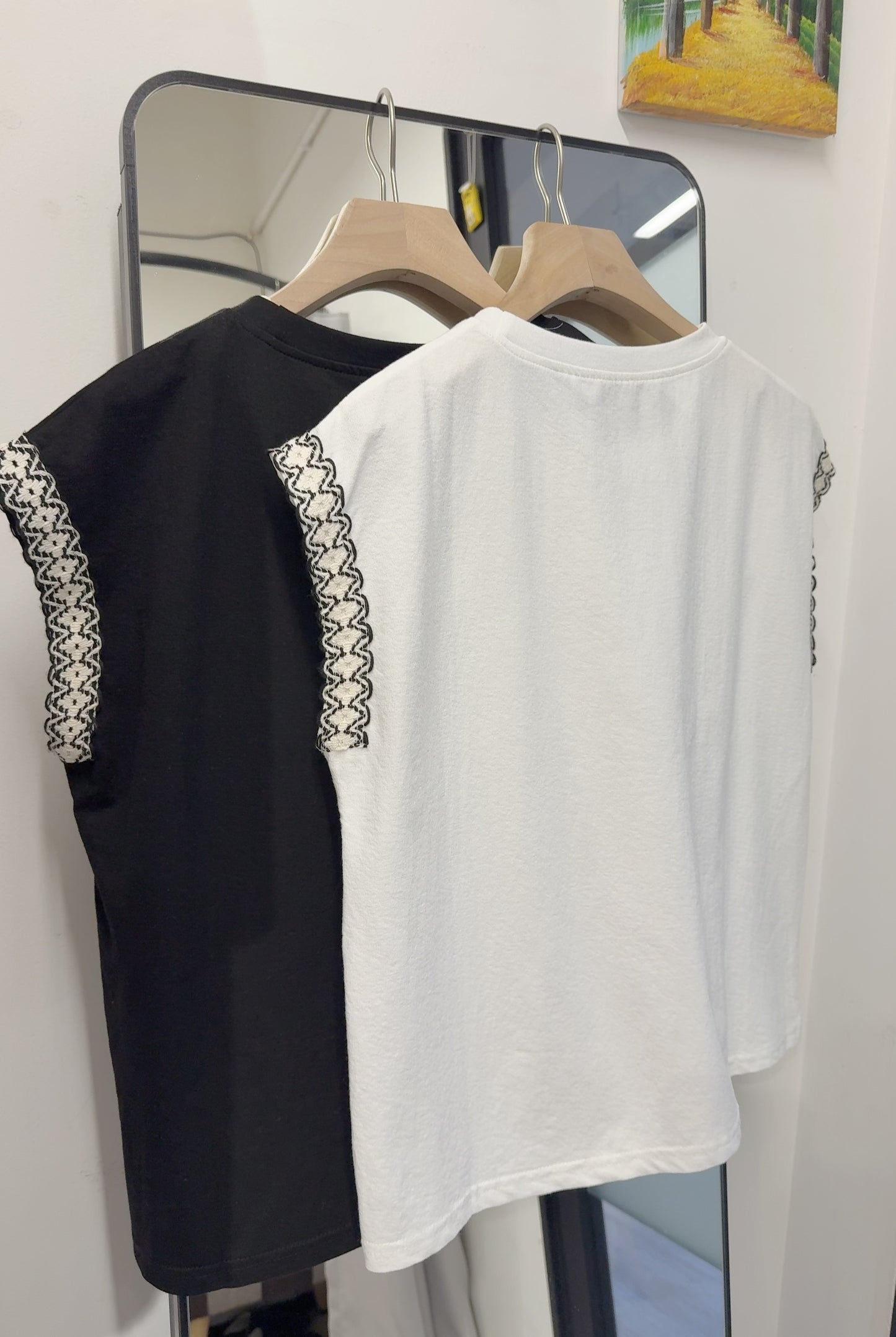 夏季・刺繡貓貓Tee 2色入 1S20318