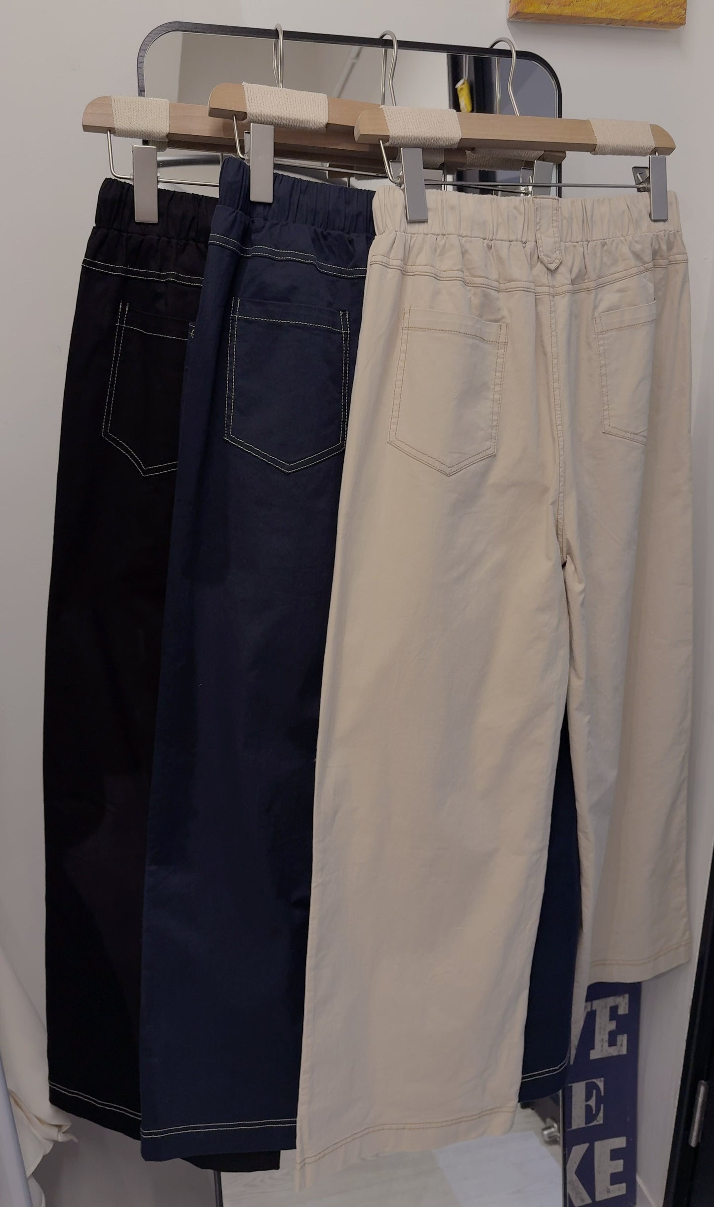 夏季・明線抽繩棉褲 3色入 1S80314