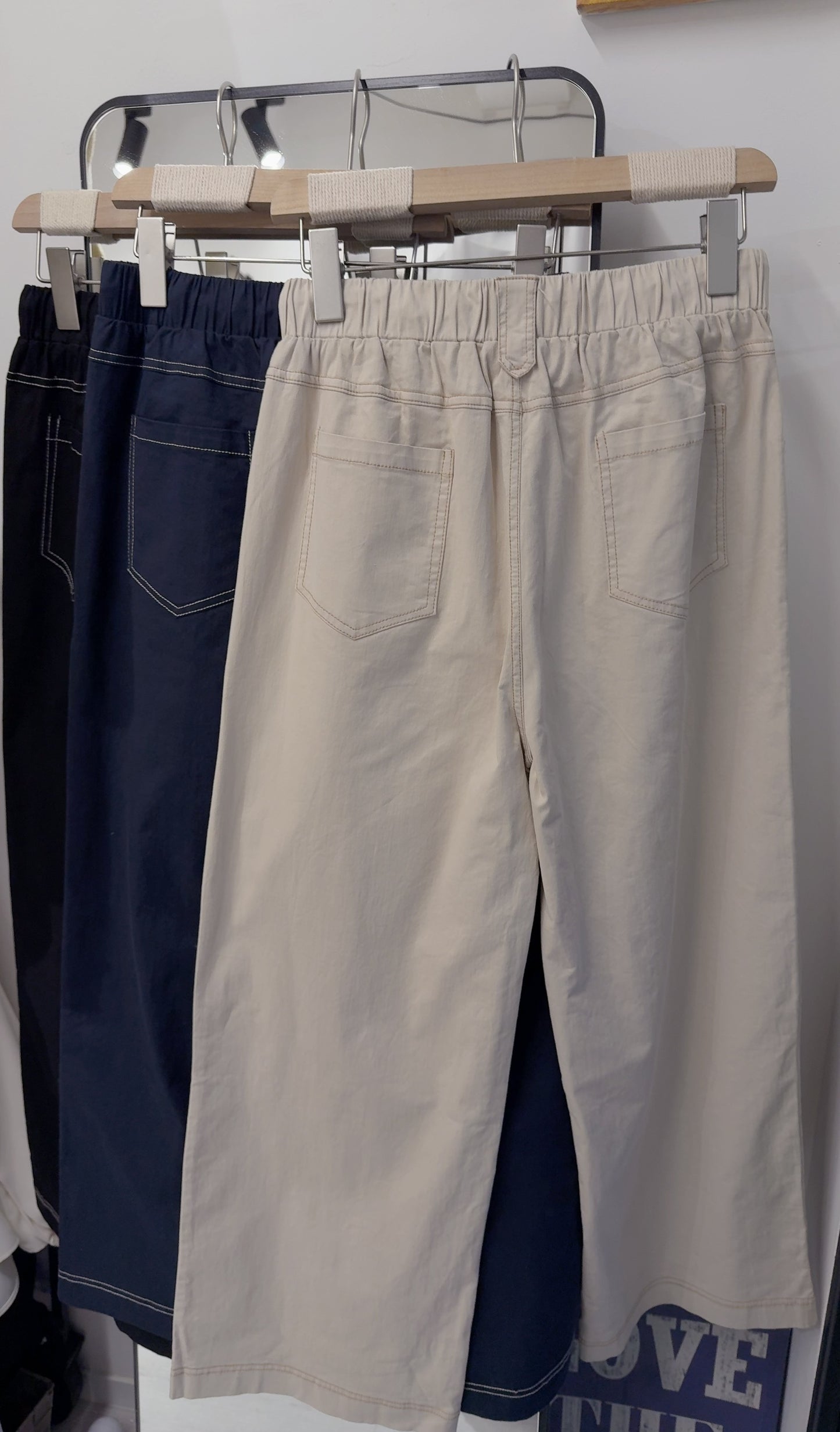 夏季・明線抽繩棉褲 3色入 1S80314