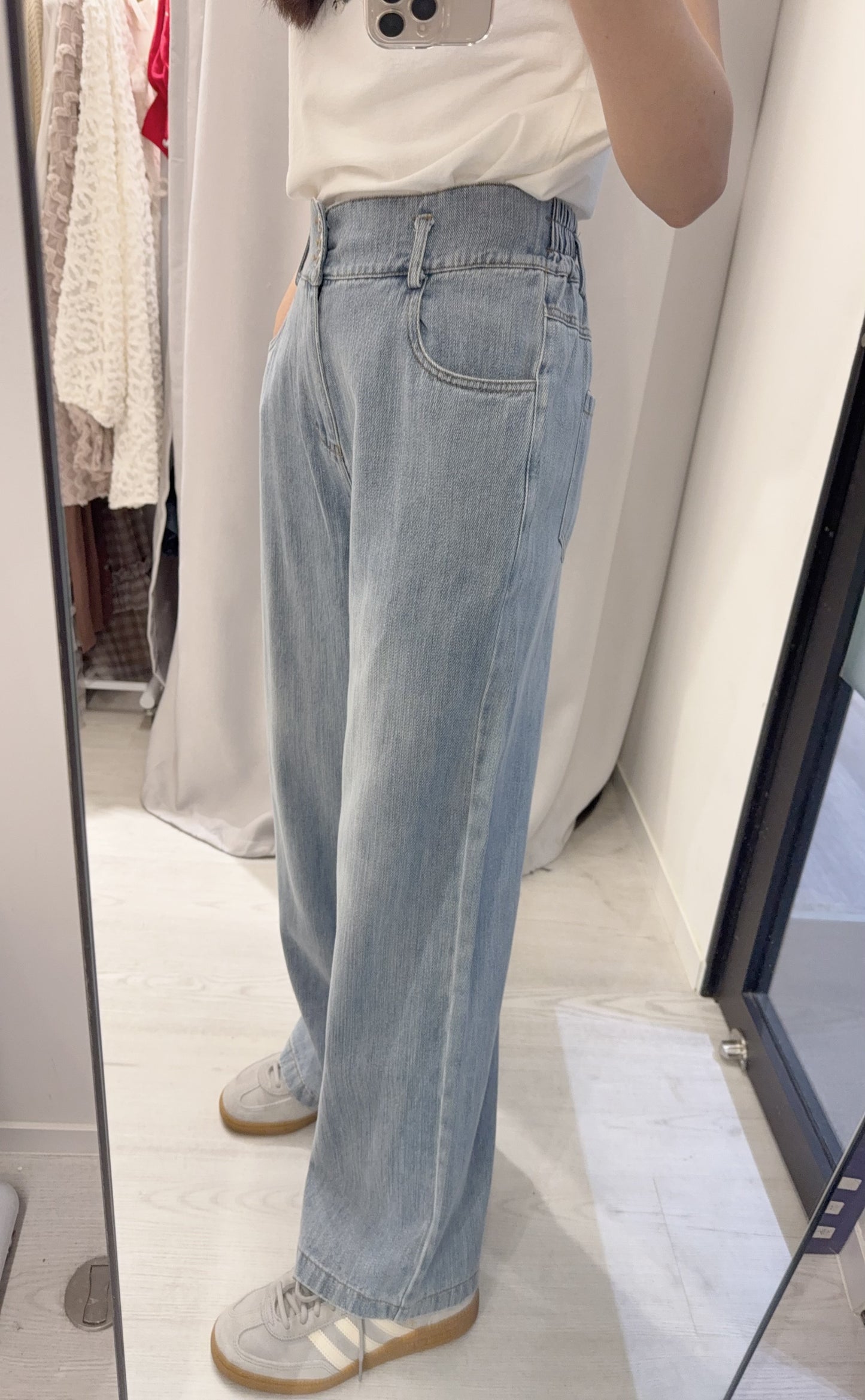 夏季・修腰洗水薄牛仔 1色入 1S70317