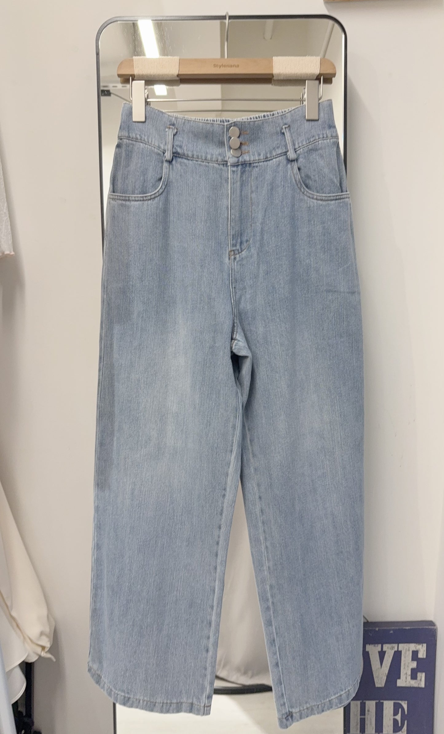 夏季・修腰洗水薄牛仔 1色入 1S70317